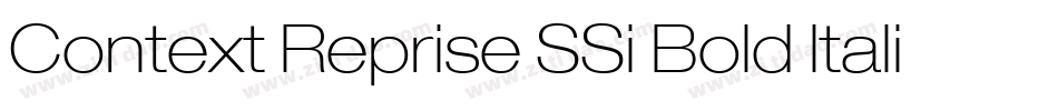 Context Reprise SSi Bold Italic字体转换